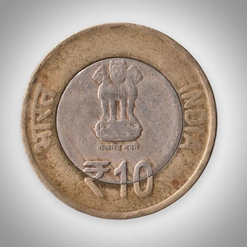 Rare 10 Rupee 2015 Mahatma Gandhi Return from South Africa Centenary Bombay Mint Republic India Commemorative Coin # A300