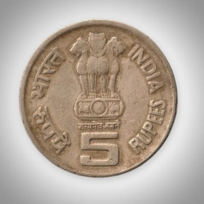 Rare 5 Rupees 2009 60 Years of the Commonwealth Hyderabad Mint Republic India Coin # A281