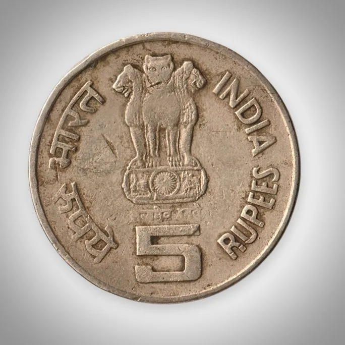 Rare 5 Rupees 2009 Saint Alphonsa Birth Centenary Calcutta Mint Republic of India Coin # A282