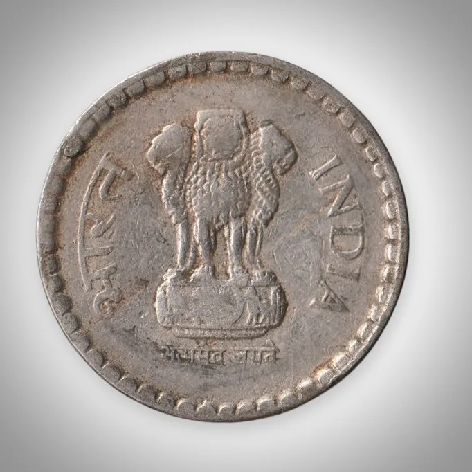 Rare 5 Rupees 1999 Republic of India Calcutta Mint Coinage India Coin # A146