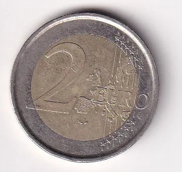 Spain 2 Euros 2002 (Juan Carlos I) Rare Bimetallic Coin#R-90