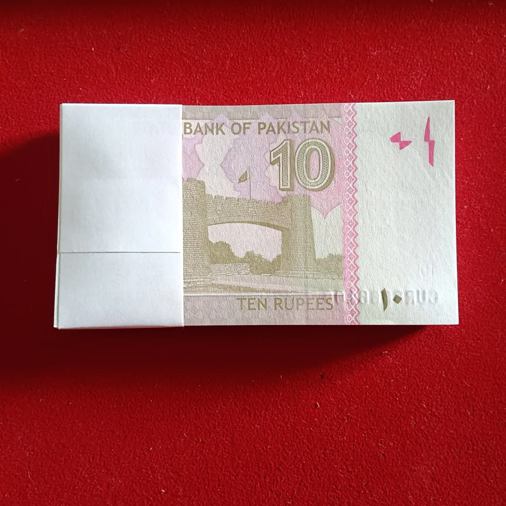 Extremely Rare 10 Rupees Fancy Number Full Bundle 666666State Bank of Pakistan 6666601