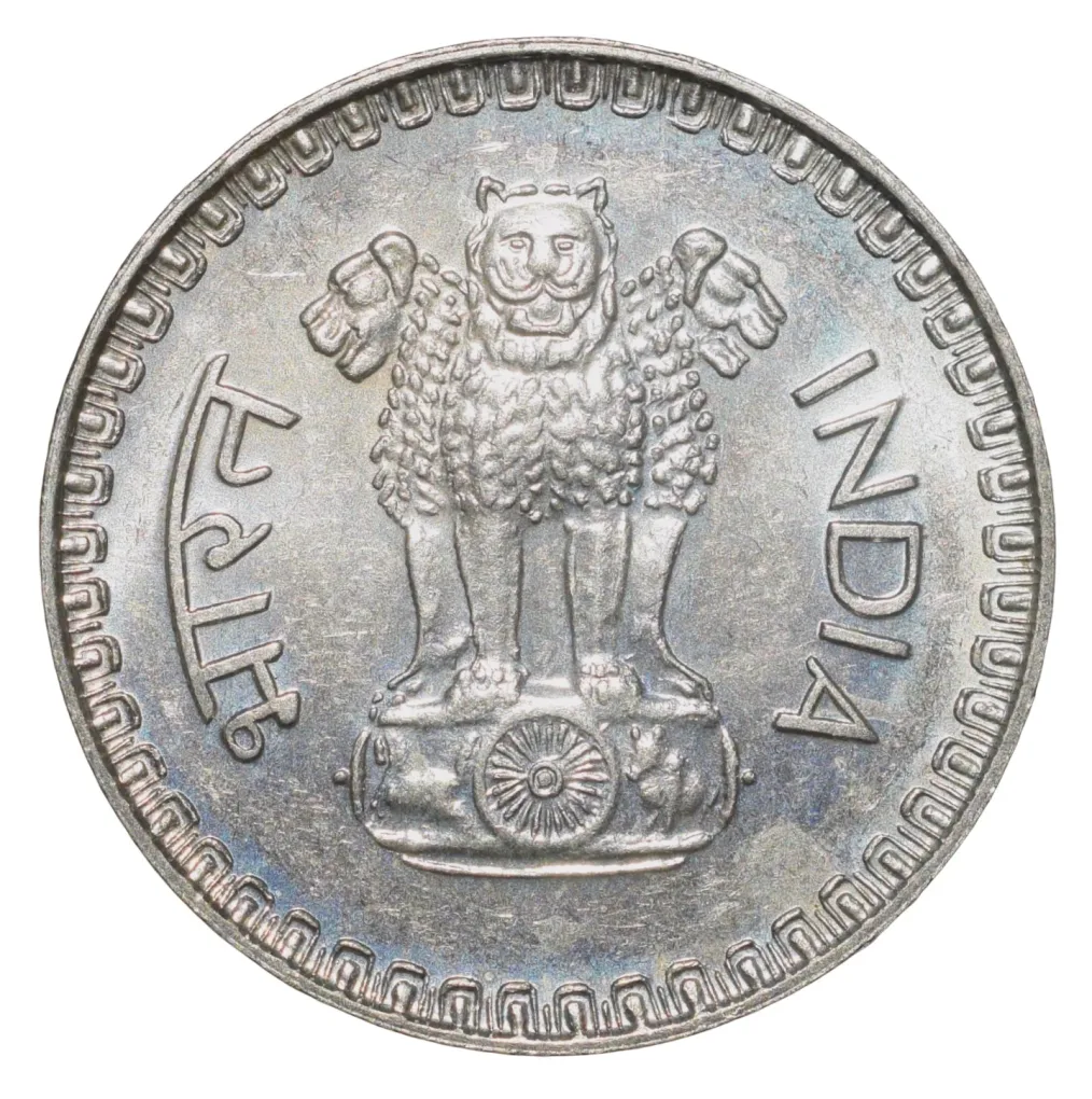 Copper-Nickel 25 Paise of Republic India (AD 1985) of Royal Canadian(Ottawa) Mint UNC Grade