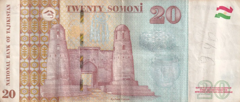 Tajikistan 20 Somoni rare Note