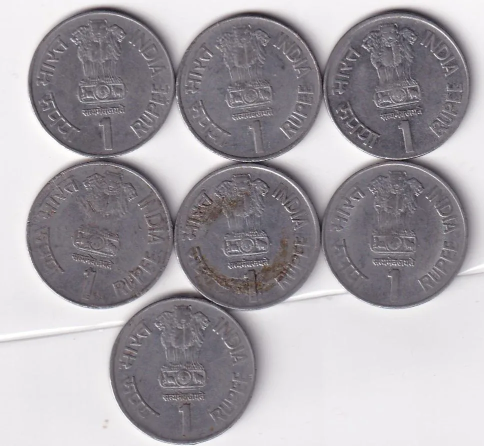 India 1 Rupee 1994 International Year of the Family Rare (1) Coin