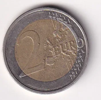 Cyprus 2 Euros 2008 Rare Bimetallic Coin