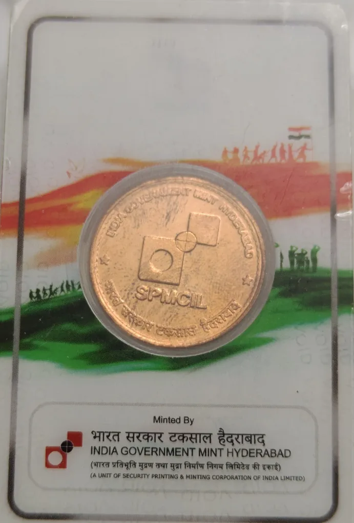 Extremely Rare Chandrayan 3 Azadi Ka Amrit Mohatsav Copper Medal Issued By Hyderabad Mint