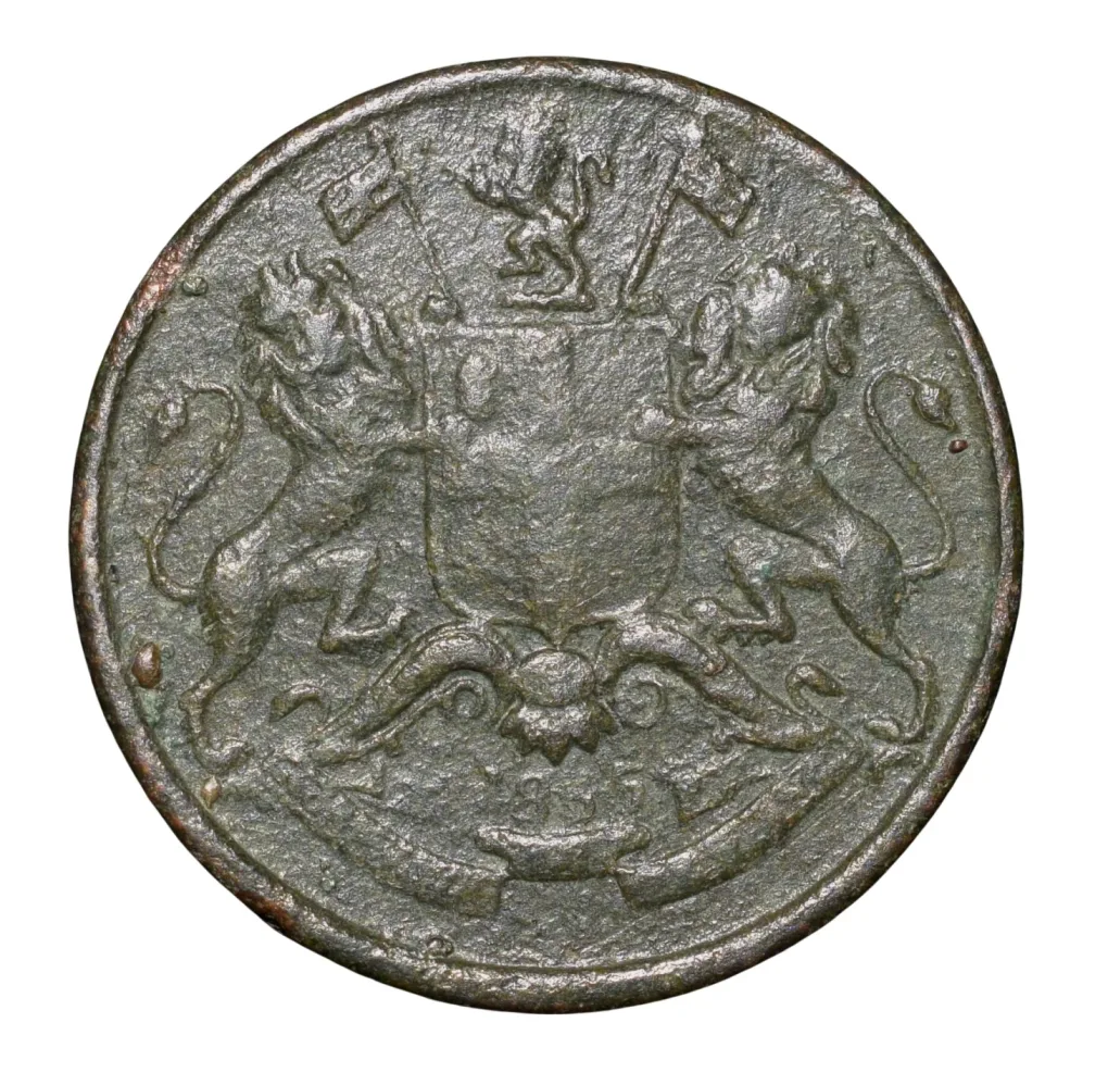 Copper 1/12 Anna of William IIII - East India Company (AD1835) Natural Grade Rare