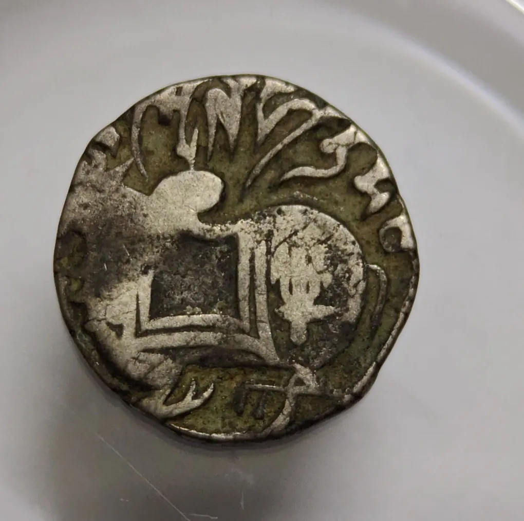 Hindu Shahis Bull And Horseman Silver Coin High Grade