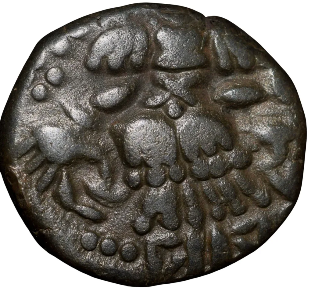 Copper Drachma Coin of Queen Diddha (AD979 -1003) of Lohara's of Kashmir