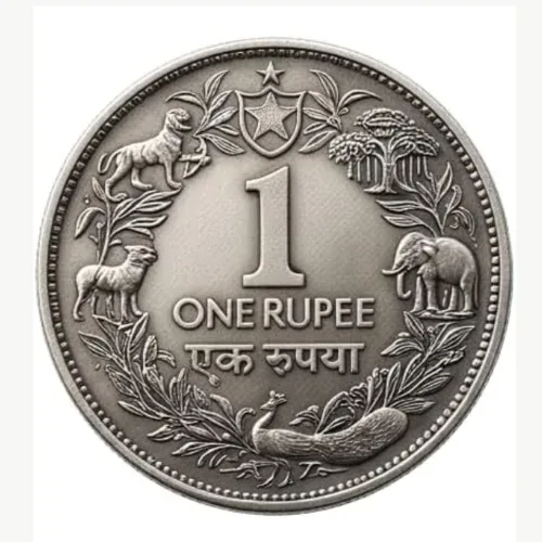 1 Rupee 1939 King George VI, British-India Rare fantasy tokan