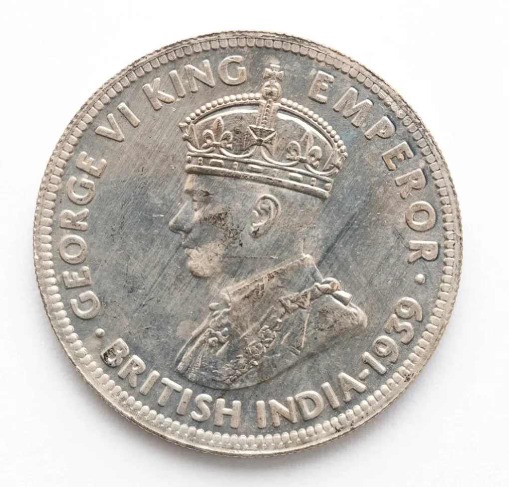 4 Rupees 1939 king George VI , British-India fantasy tokan