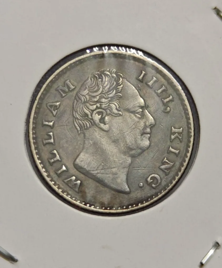 British India William 1/4 Rupee 1835 Silver Coin High Grade Coin Rare