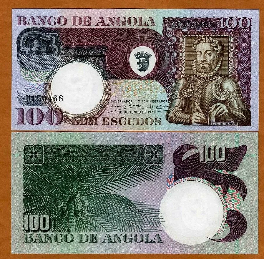 Angola 100 Escudos 1973 UNC World Banknote UNC Unique and Rare