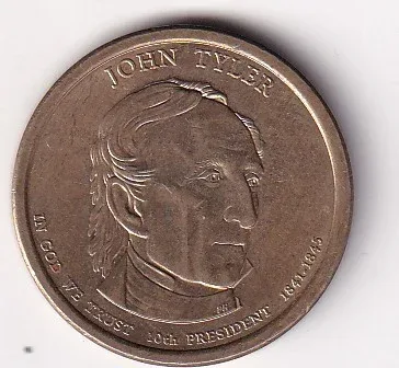 United States 1 Dollar 2009 - John Tyler - 10th President - 1841-1845 Rare Coin