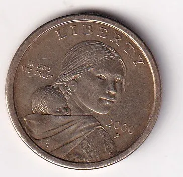 United States 1 Dollar "Sacagawea Dollar" 2000 Rare Coin
