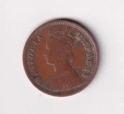British-India  ½ Pice 1885 - Victoria Rare Coin