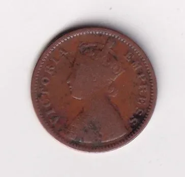 British-India  ½ Pice 1888 - Victoria Rare Coin