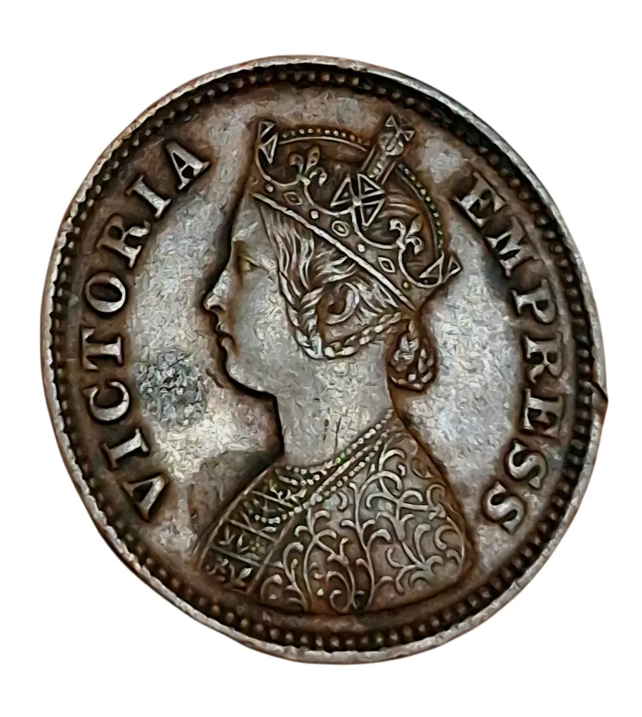 British India Copper 1/2 PICE Year 1898 VICTORIA EMPRESS in High Collectable Grade.