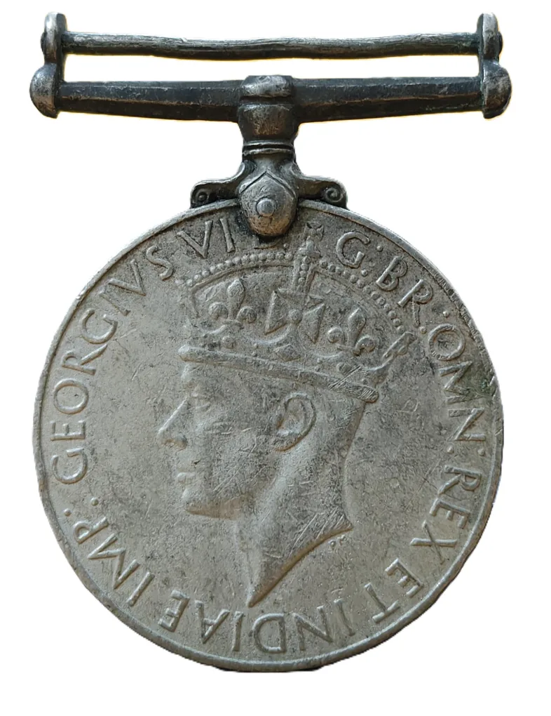 India Full MAP George VI British-India (1939-45) Rare Unnamed Medal