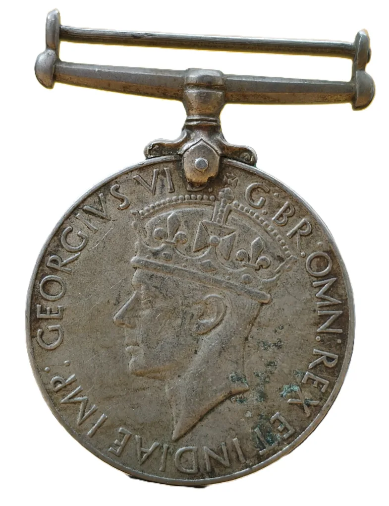 India Full MAP George VI British-India (1939-45) Rare Unnamed Medal