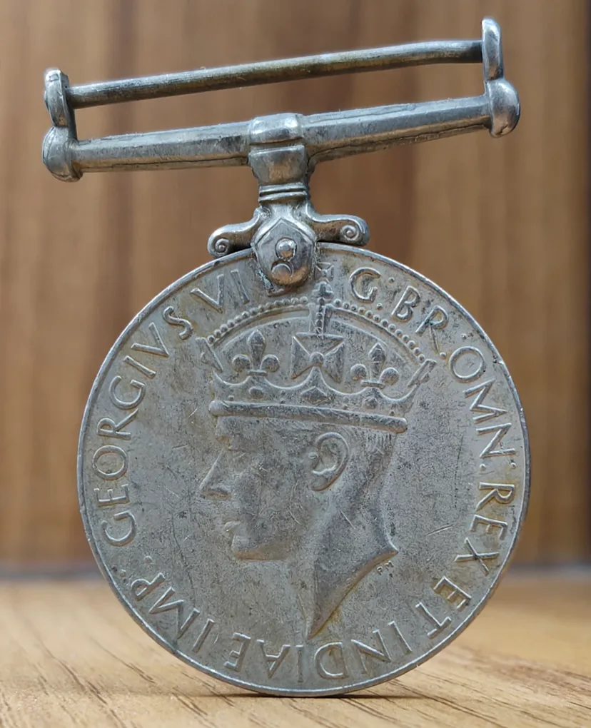 India Full MAP George VI British-India (1939-45) Rare Unnamed Medal