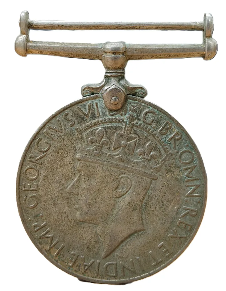 India Full MAP George VI British-India (1939-45) Rare Unnamed Medal