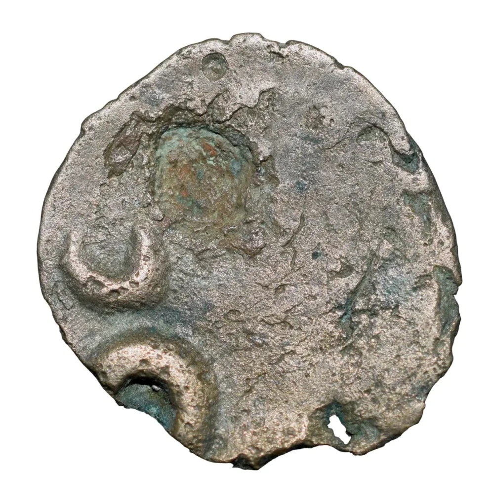 Potin Coin of Yajna Satkarni (1st Cen. BC) of Satavahana Dynasty Elephant Type Banavasi Region