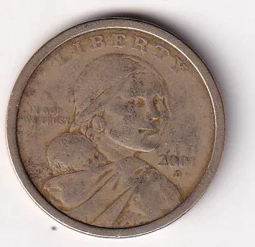 United States 1 Dollar ("Sacagawea Dollar") 2001 Rare Coin