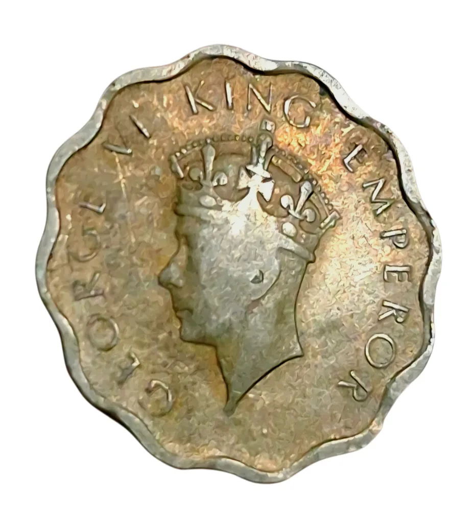 British India ONE ANNA Cu/Ni Year 1938 King GEORGE-VI **RARE** Collectable Grade.