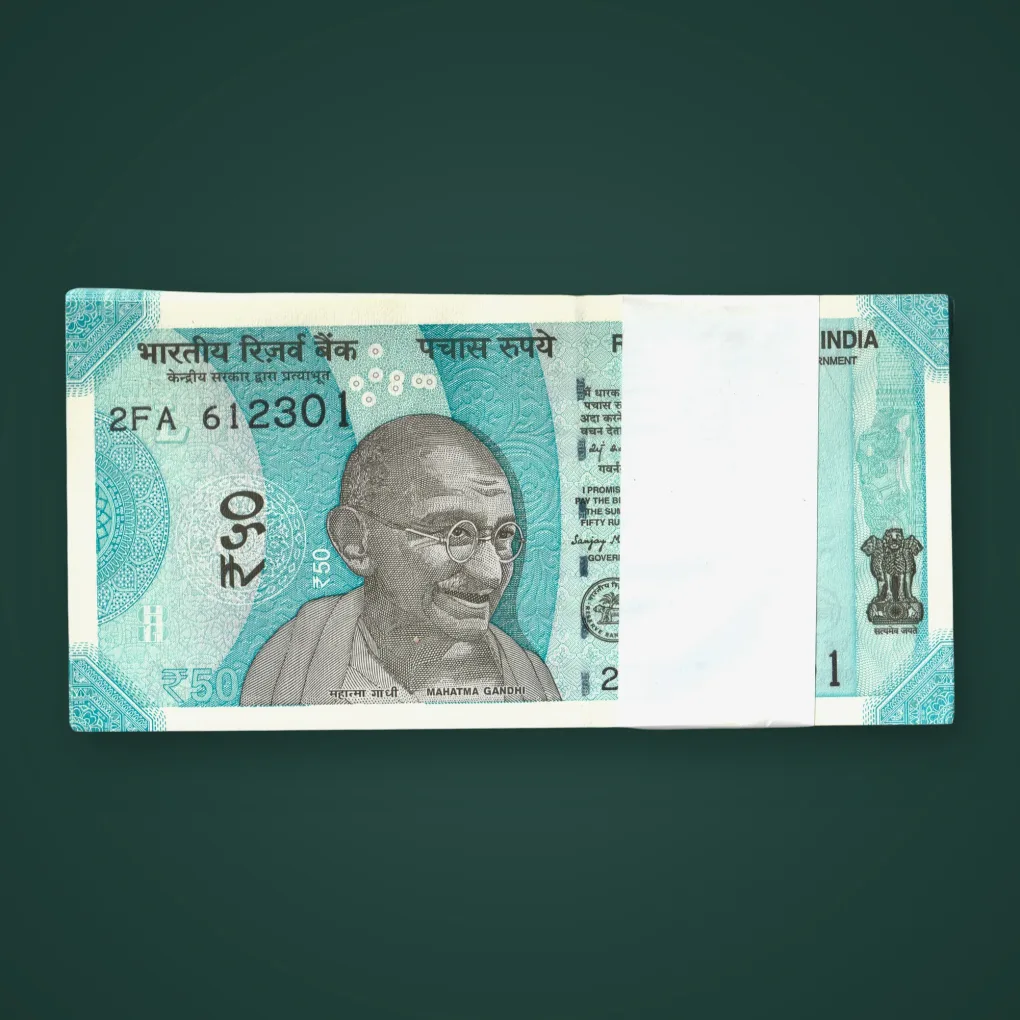 Rare 50 Rupee 2026 Serial Wise Complete 100 Bank Note Packet Mahatma Gandhi New Series Sanjay Malhotra Republic India Note Bundle 2FA 612301 Note # A681