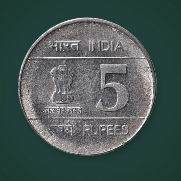 Rare FFS 5 Rupee 2007 Shaheed Bhagat Singh Birth Centenary Republic of India Hyderabad Mint Coinage India Coin # A692