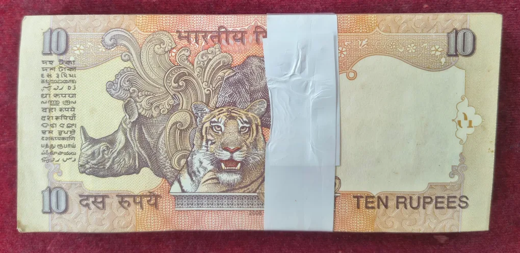 10 RUPEES (S INSERT 2008) GOVERNOR YV Reddy RARE UNC SERIAL PACKET WITH FANCY NUMBEER ENDING 786