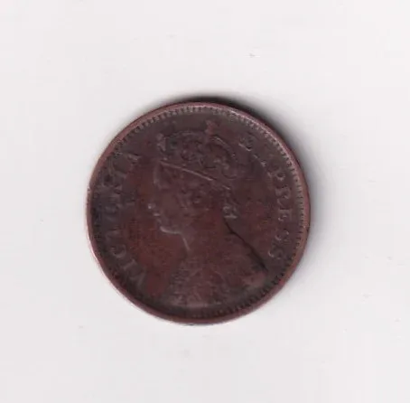 1892 British- India 1/2 Pice (Victoria) Calcutta Mint Rare Coin