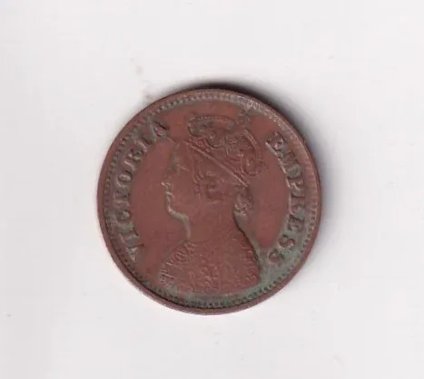 1899 British- India 1/2 Pice (Victoria) Calcutta Mint Rare Coin