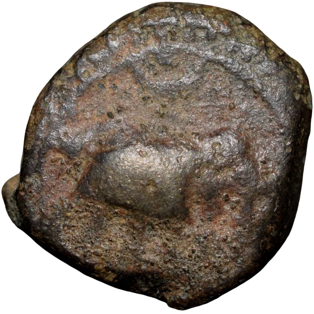 Copper 1/4 Paisa of Nawabs of Cuddapah, Vassals of Tipu Sultan (AD 1787-1799) of Kharpa (Cuddapah) Mint KM31.3 Ext.Rare