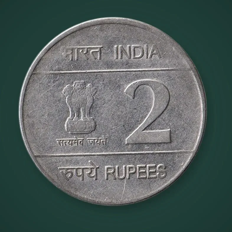 Rare 2 Rupee 2010 XIX Commonwealth Games Delhi Republic India Noida Mint Commemorative Coin # A716