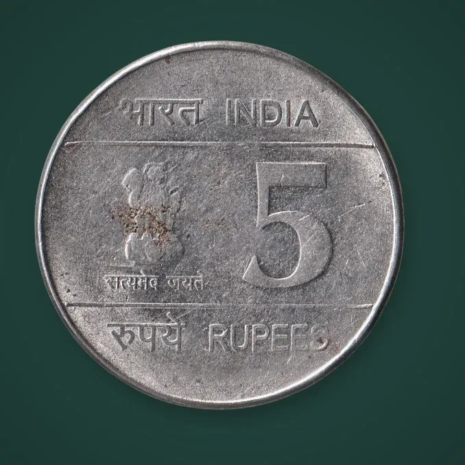 Rare 5 Rupee 2007 Shaheed Bhagat Singh Birth Centenary Republic of India Hyderabad Mint Coinage India Coin # A735