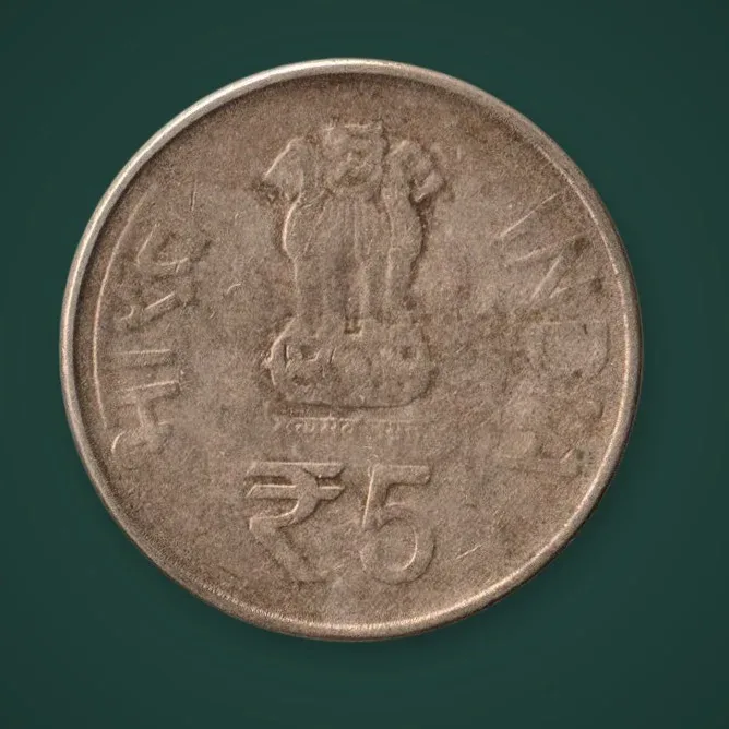 Rare 5 Rupee 2012 Shri Mata Vaishno Devi Shrine Board Silver Jubilee Republic India Noida Mint # A750
