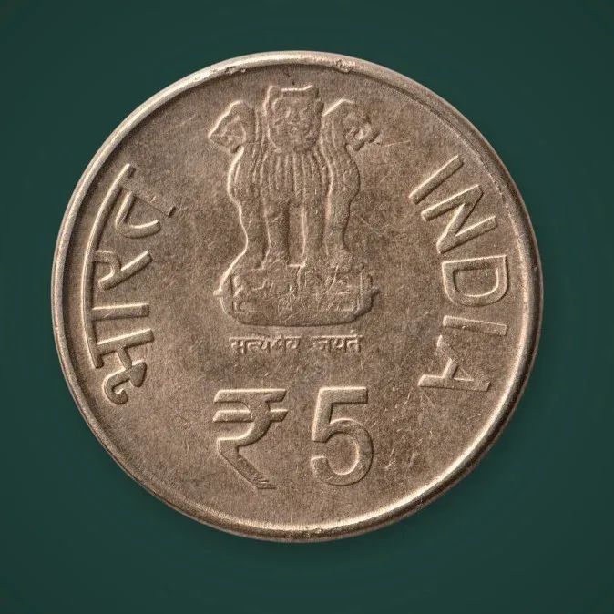 Rare 5 Rupee 2011 Madan Mohan Malaviya 150th Birth Anniversary Republic India Noida Mint Coin # A755