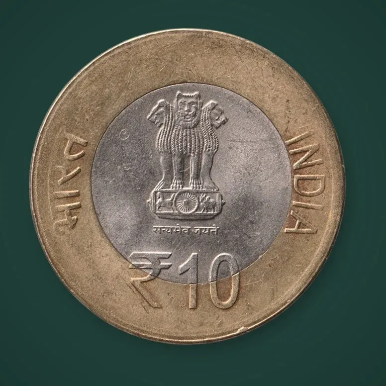 Rare 10 Rupees 2015 475th Birth Anniversary of Maharana Pratap Republic of India Noida Mint Coin # A765