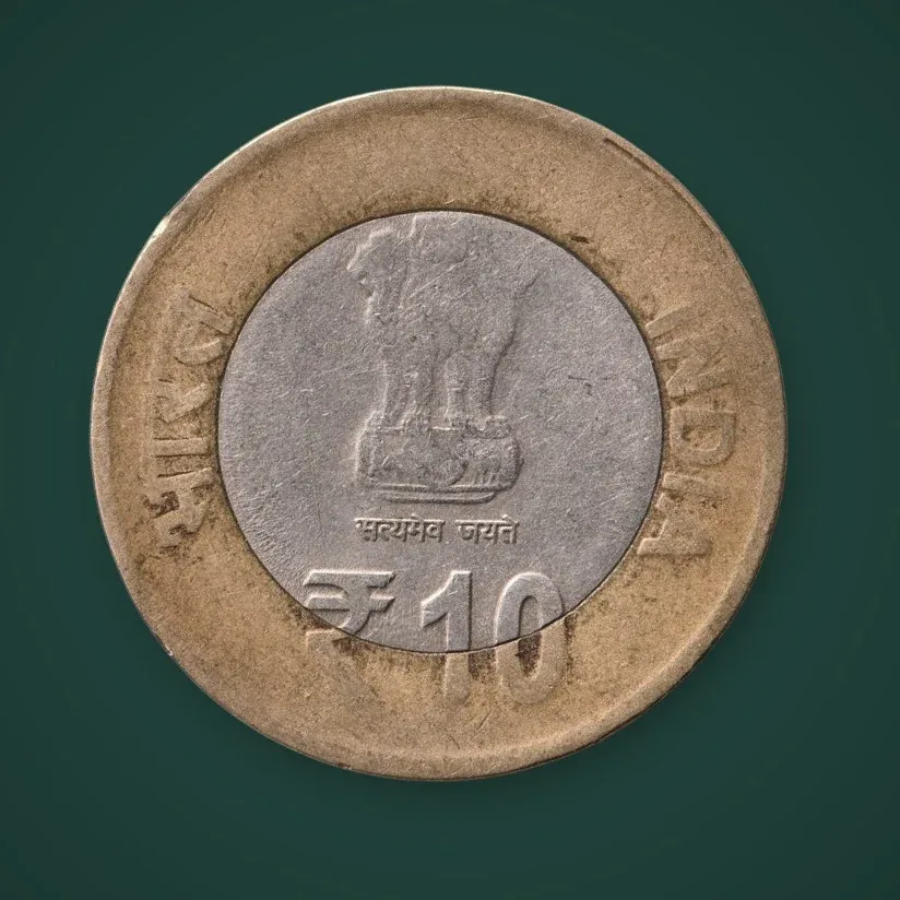 Rare 10 Rupee 2015 Birth Centenary of Swami Chinmayananda Calcutta Mint Republic of India Commemorative Coin # A772