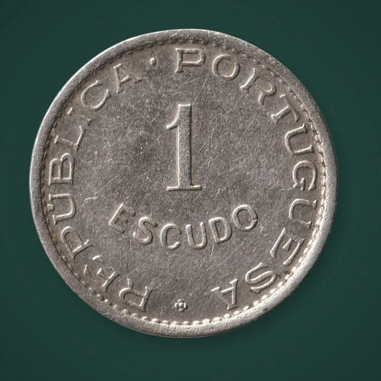 Rare 1 Escudo 1950 Colonia de Mocambique Portuguese Colonial Mozambique World Coin # A787