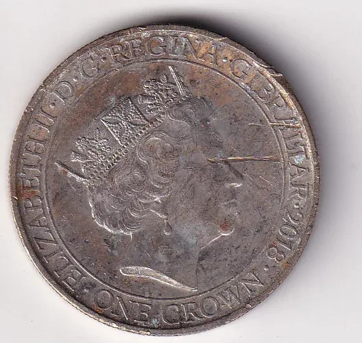United Kingdom (Gibraltar) 1 Crown- WWI (Seeing The Soldiers Off) 2018 Rare Commemorative Coin
