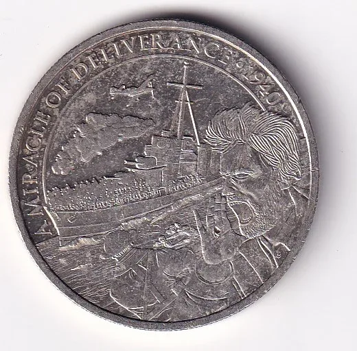 Gibraltar 1 Crown - Elizabeth II Dunkirk 1940 - Vessels Rare Commemorative issue Coin