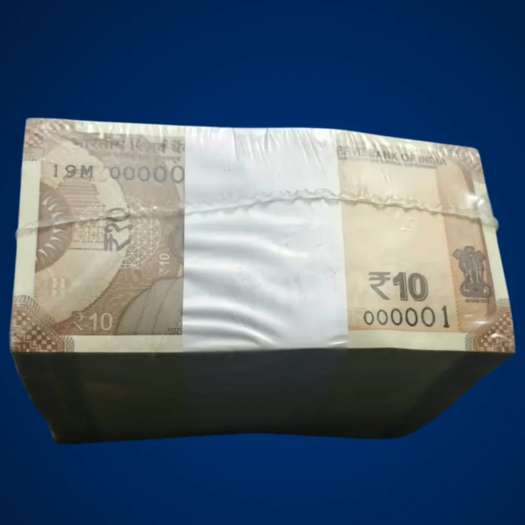 Extremely Rare 10 Rupee RIM 000001 to 001000 Serial Wise 1000 Notes with 000786 RBI Sealed Packed 2025 Bank Note Republic India