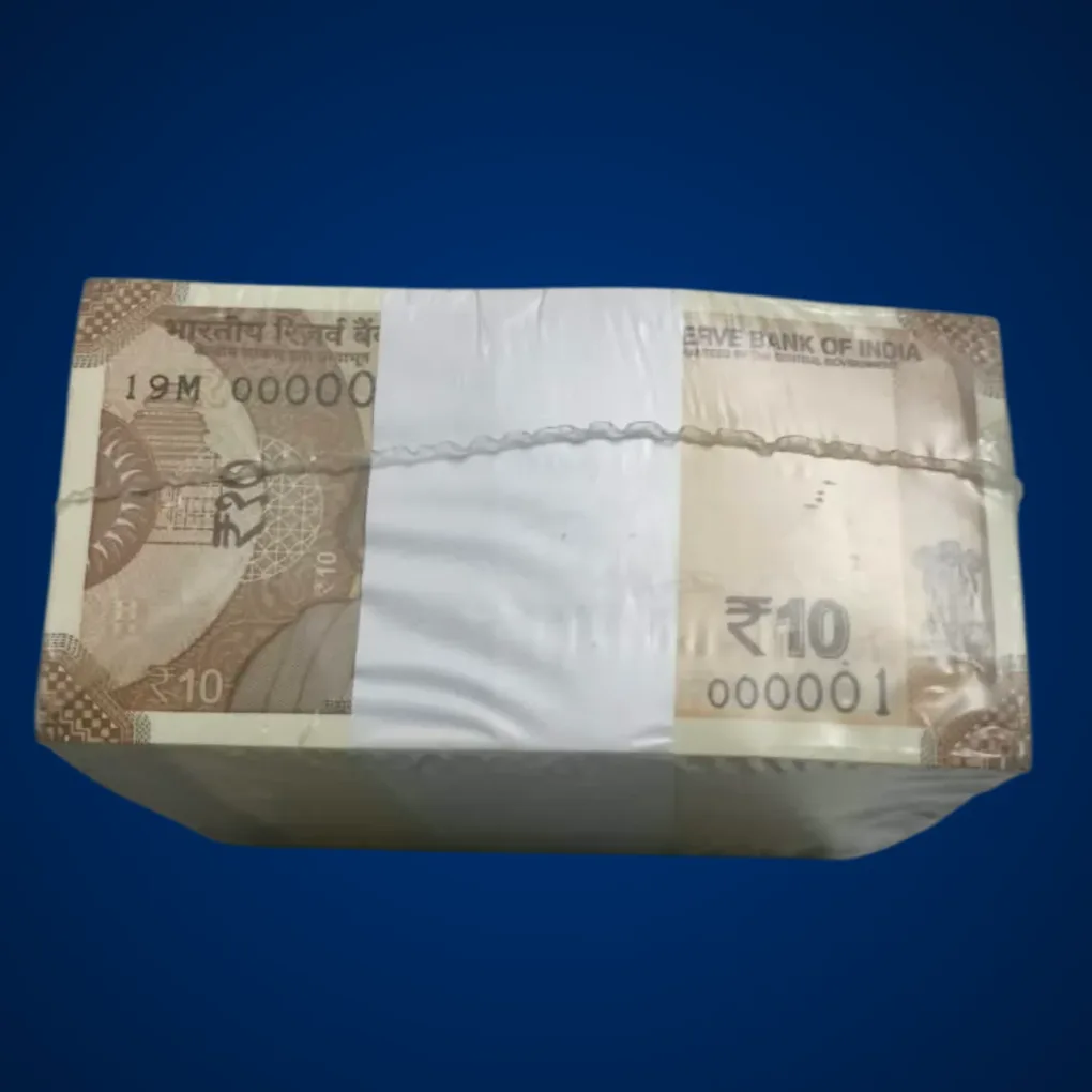 Extremely Rare 10 Rupee RIM 000001 to 001000 Serial Wise 1000 Notes with 000786 RBI Sealed Packed 2025 Bank Note Republic India