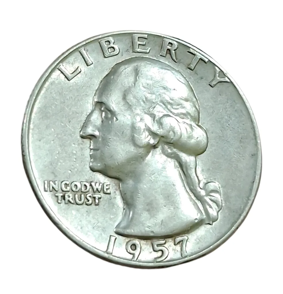 UNITED STATES OF AMERICA Silver QUARTER DOLLAR Year 1957 "LIBERTY" in High Collectable Grade.