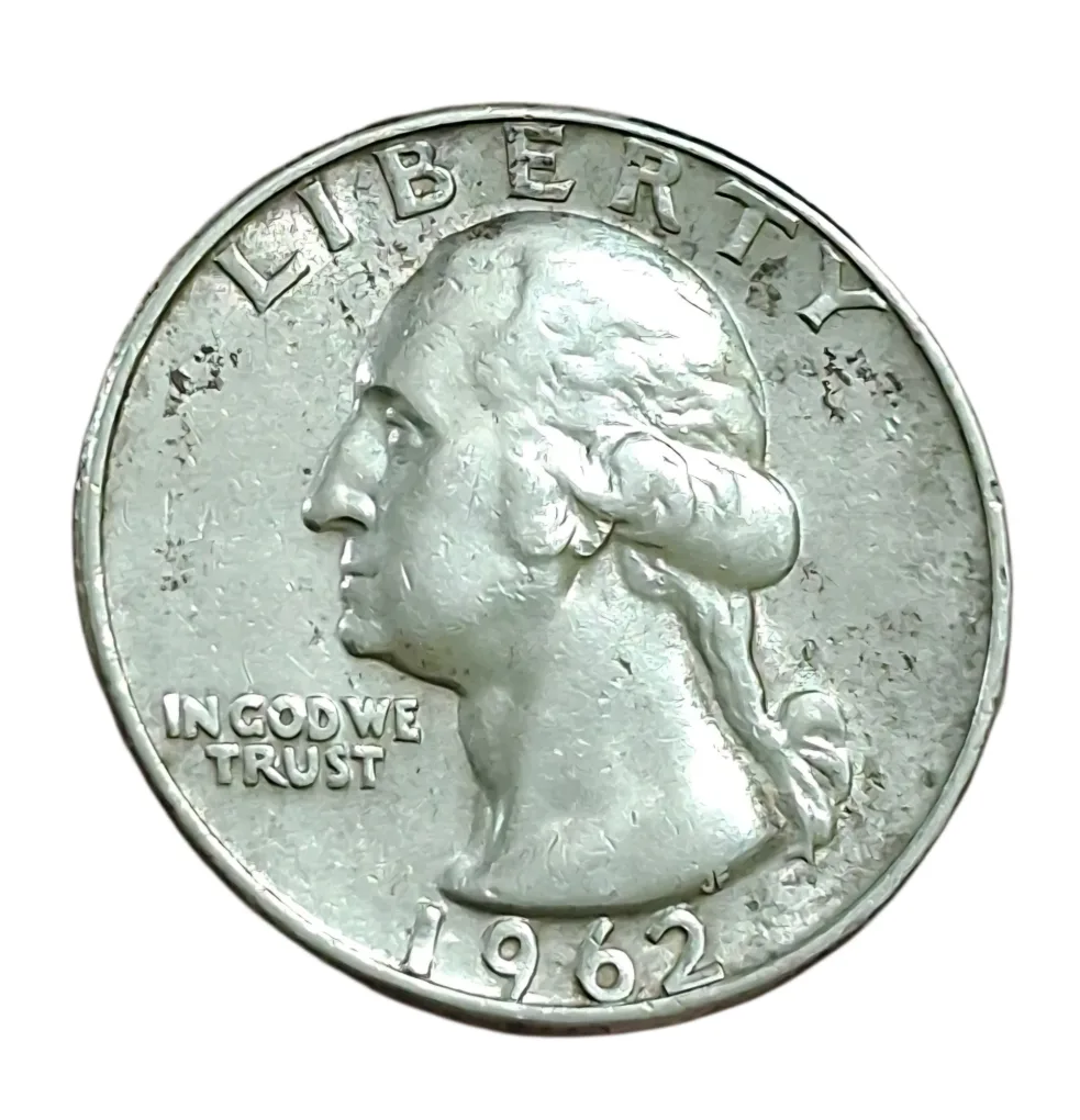 UNITED STATES OF AMERICA Silver QUARTER DOLLAR Year 1962 "LIBERTY" in High Collectable Grade.