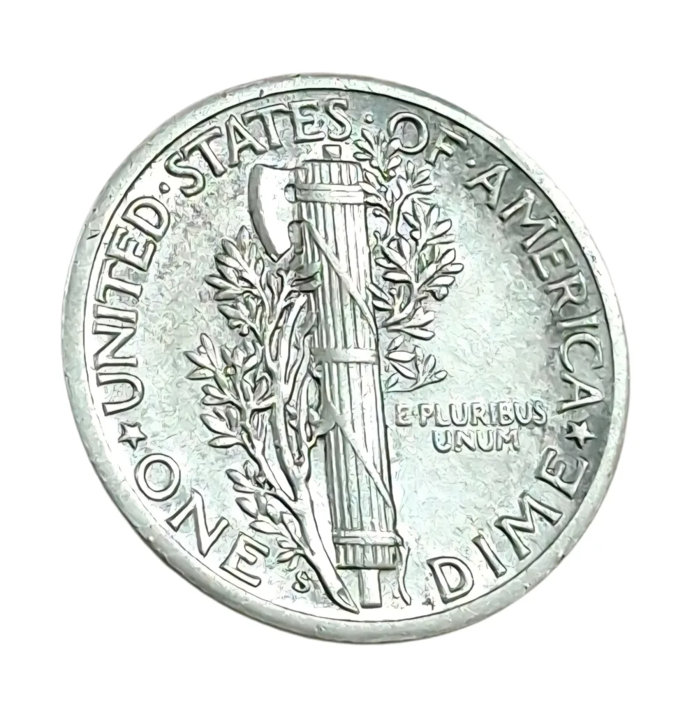 UNITED STATES OF AMERICA Silver ONE DIME Year 1944 "LIBERTY" **SCARE** High Collectable Grade.